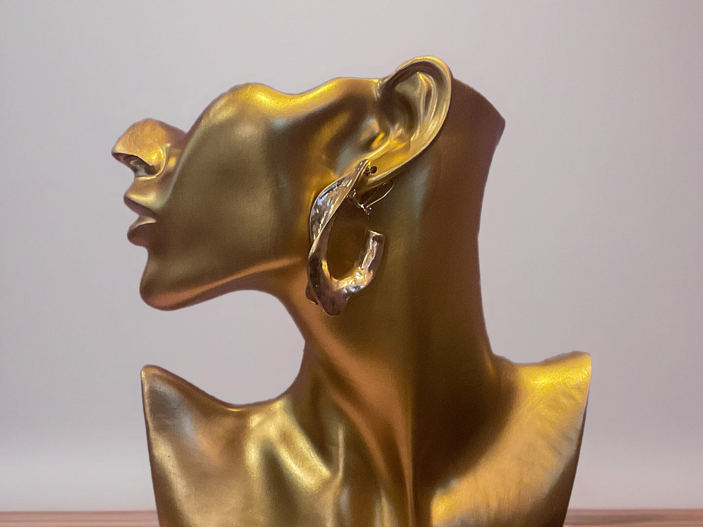 Molten Wave Hoops-Earrings