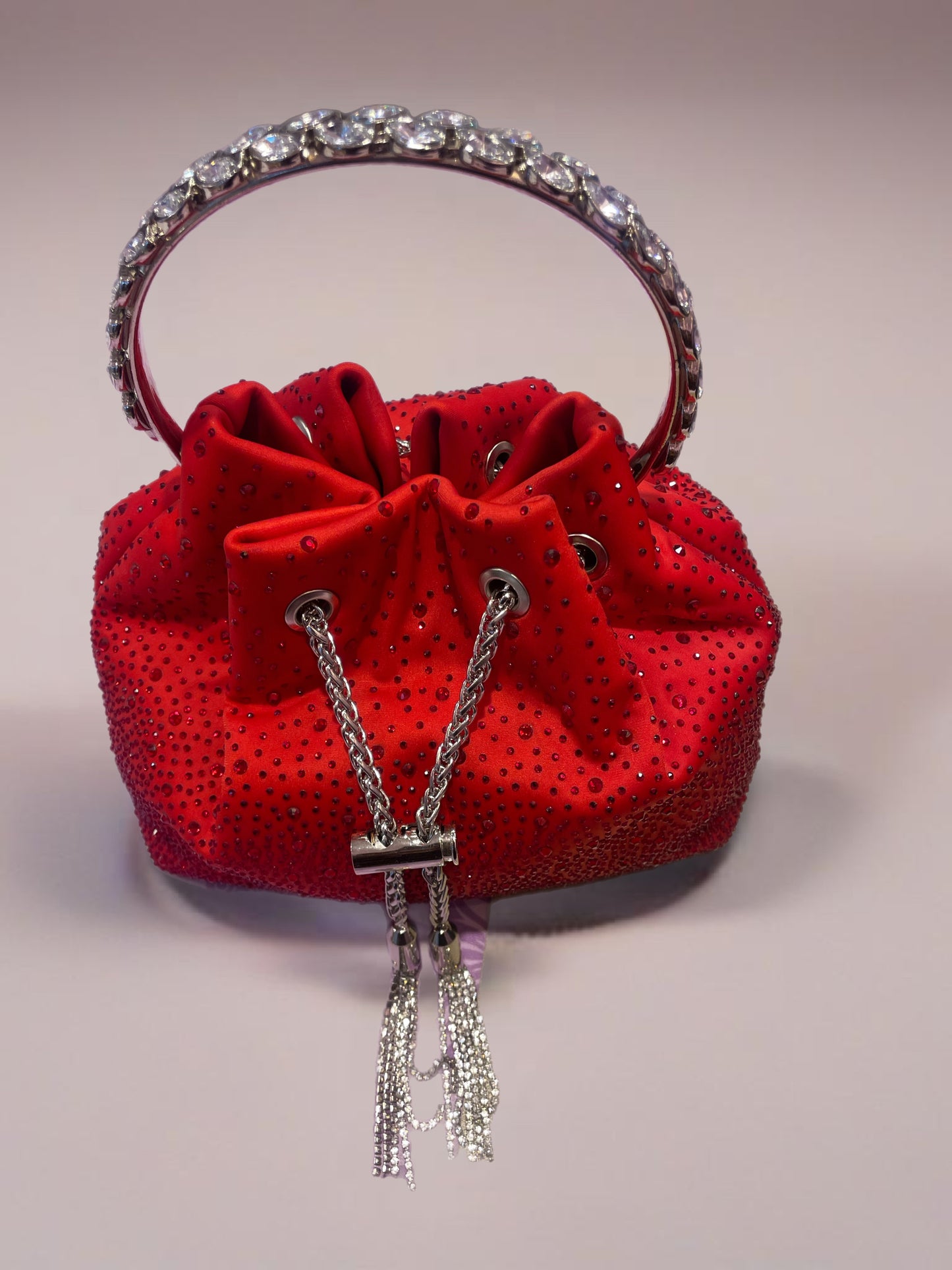 Bling on hand purse