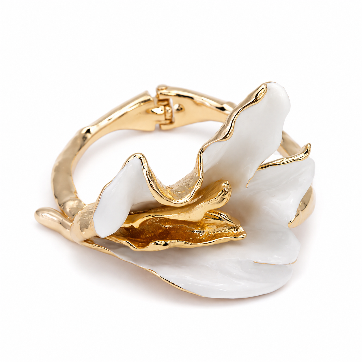 Ivory Bloom Cuff-Bracelet