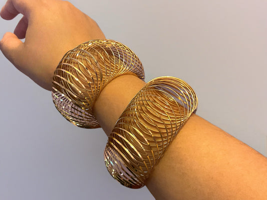 Gilded Vortex Set-Bracelet