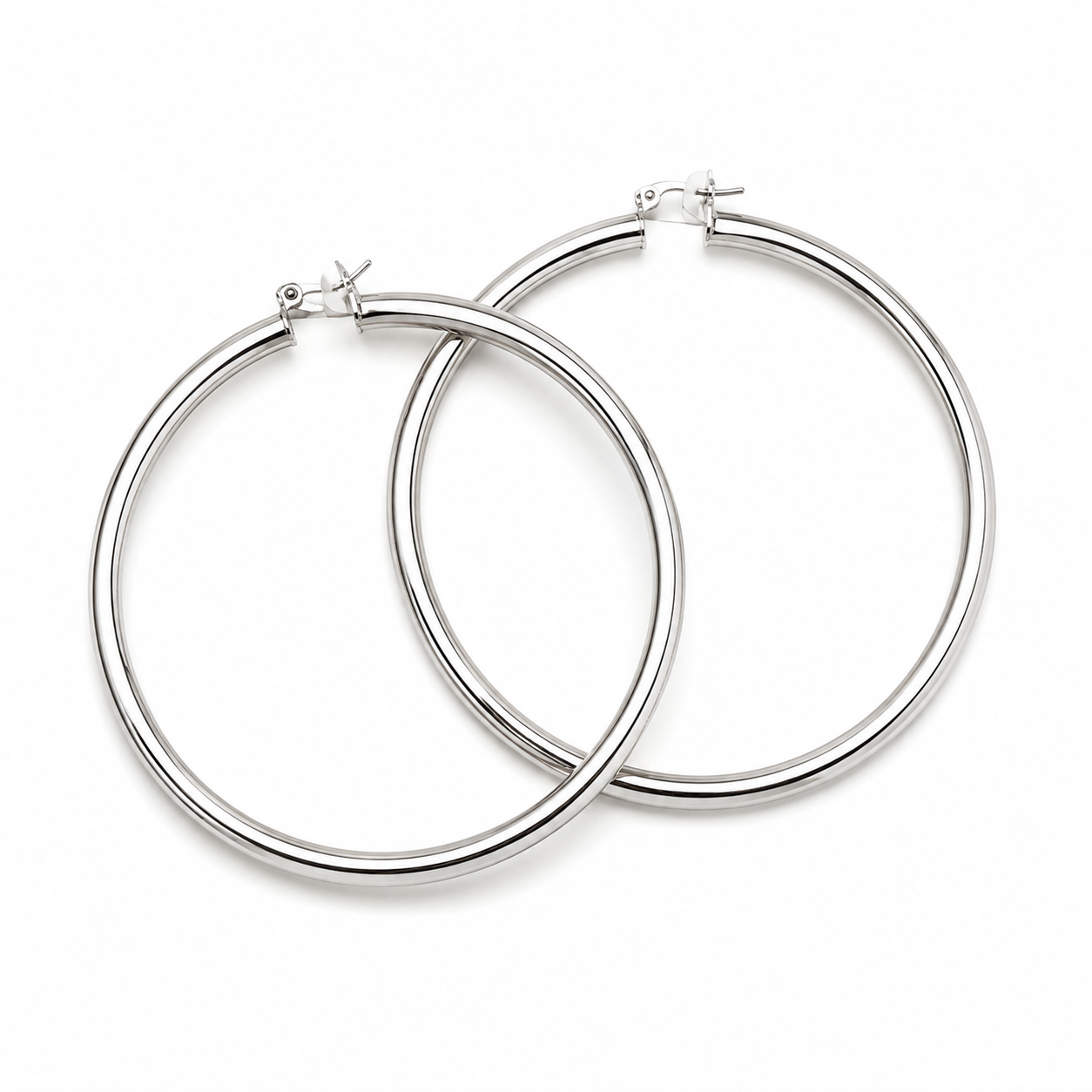 Silver Siren Hoops-Earrings