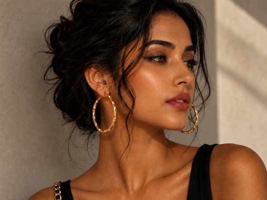 Luxe Ripple Hoops- Earrings