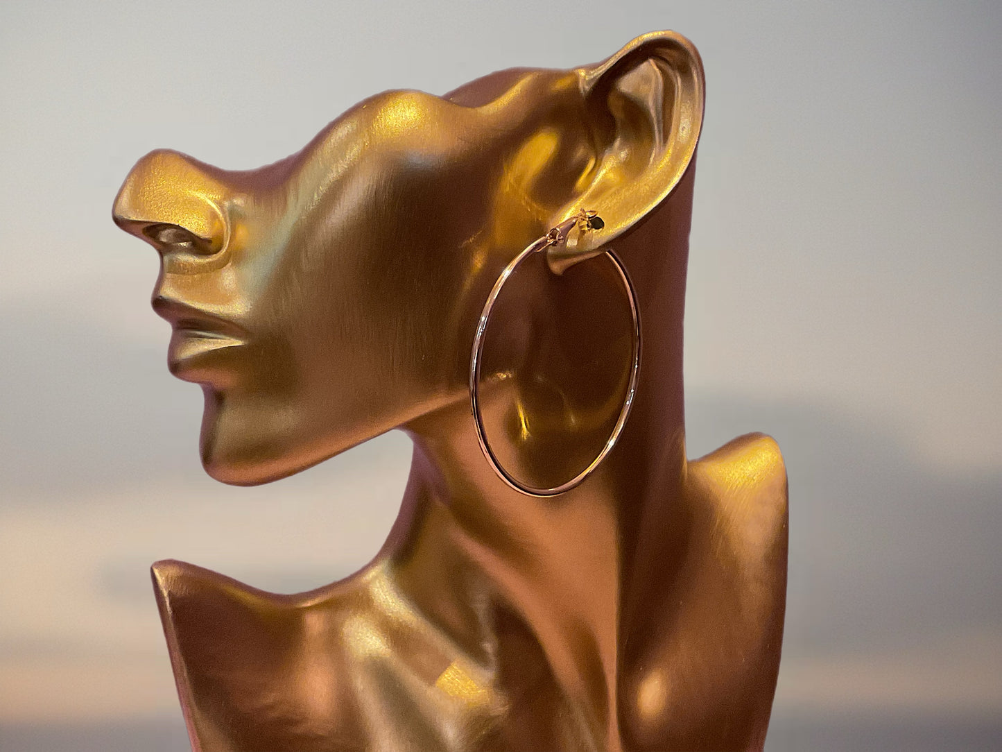 Empress Gold Hoops-Earrings