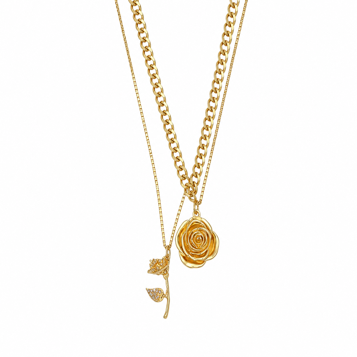 Rosé Glow Layered-Necklace