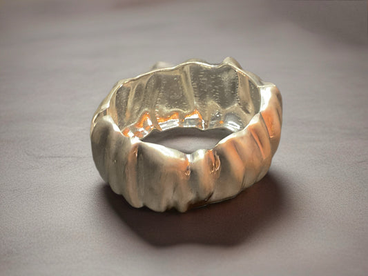 Frosted Ridge Cuff-Bracelet