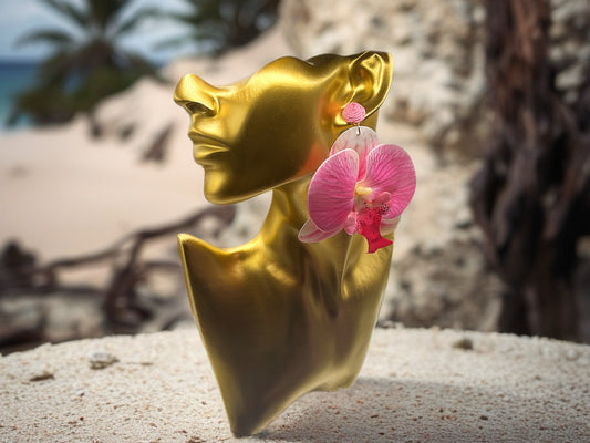 Blushing Orchid-Earrings