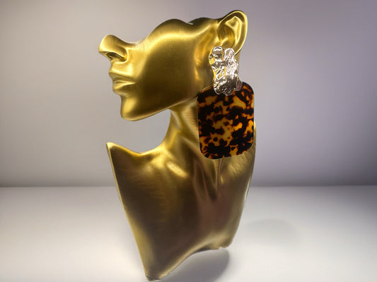 Gilded Marble Muse-Earrings