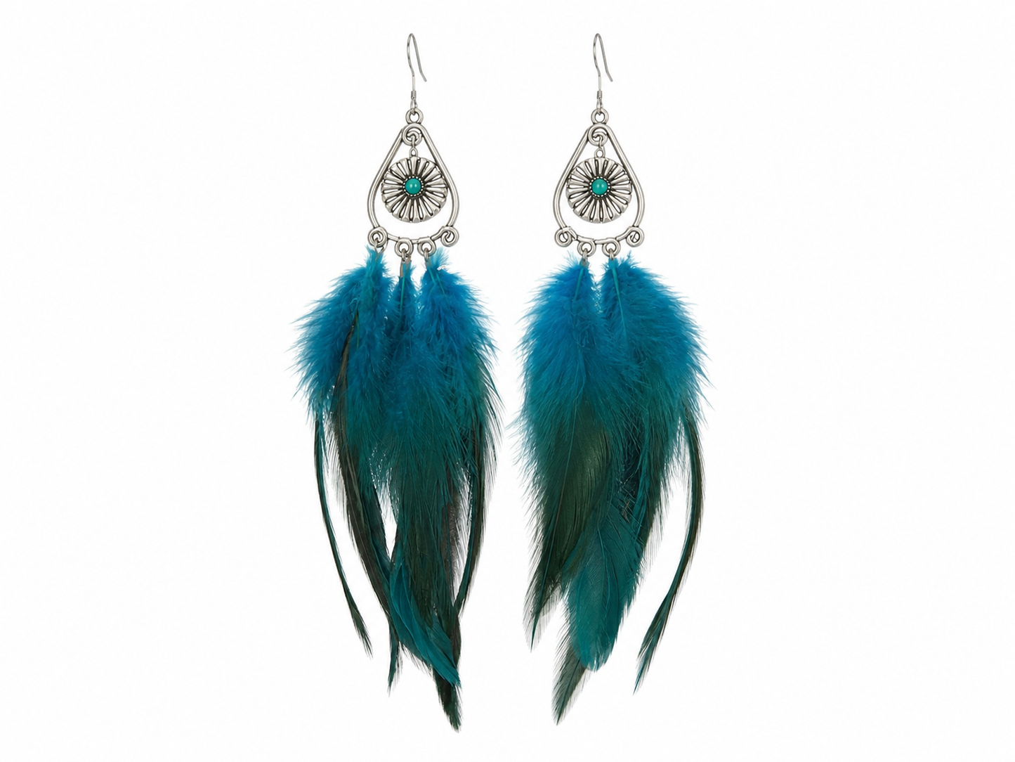 Wild Spirit Feather Statement-Earrings
