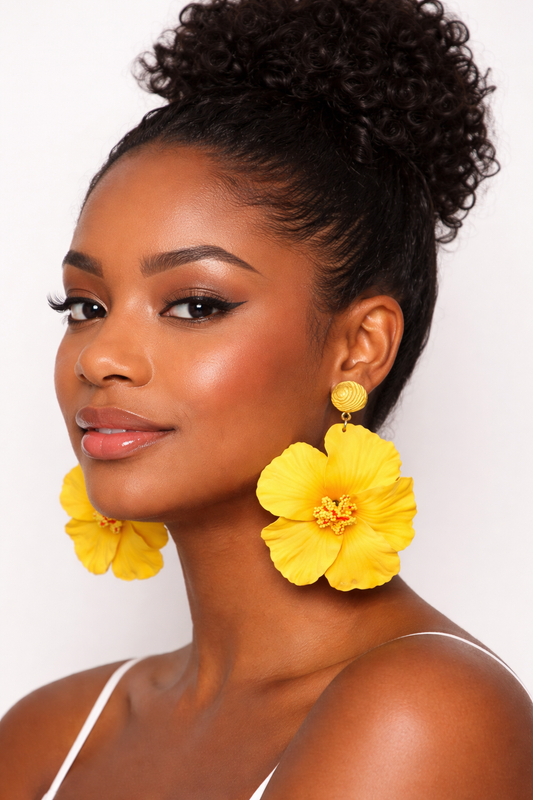 Hibiscus Hottie-Earrings