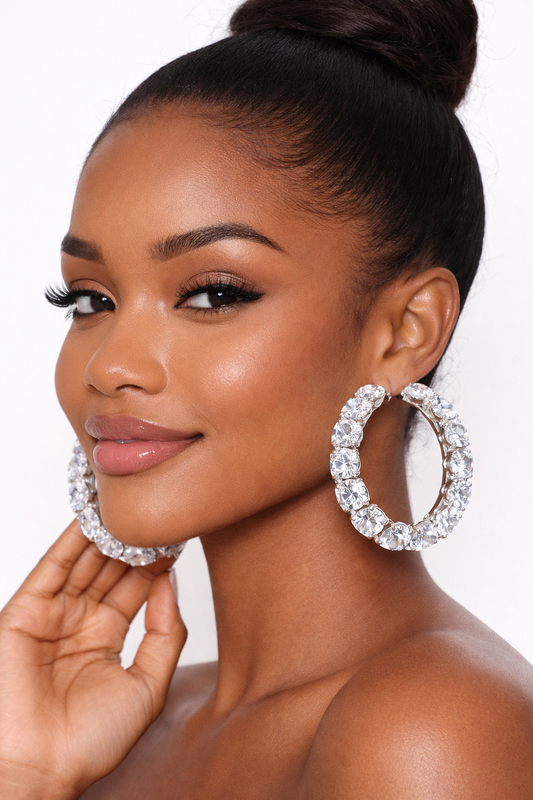 Manifested Radiance Hoops-Earrings