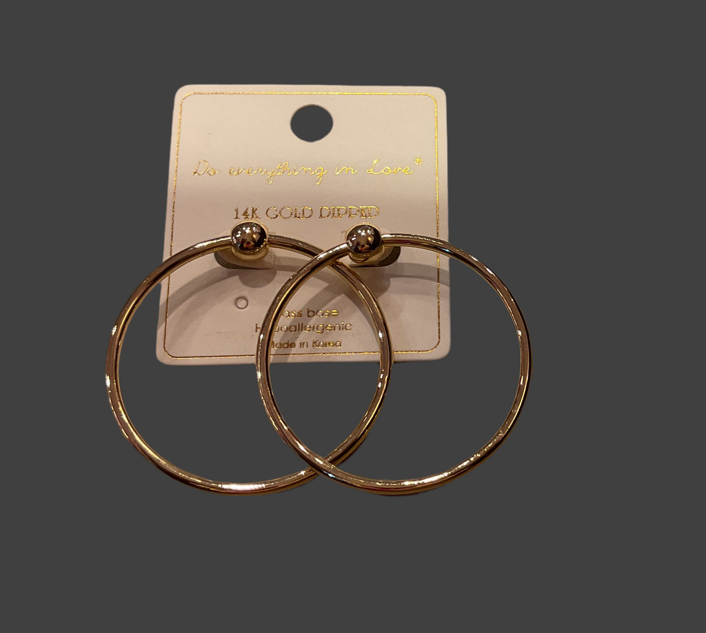 Baller hoops earrings