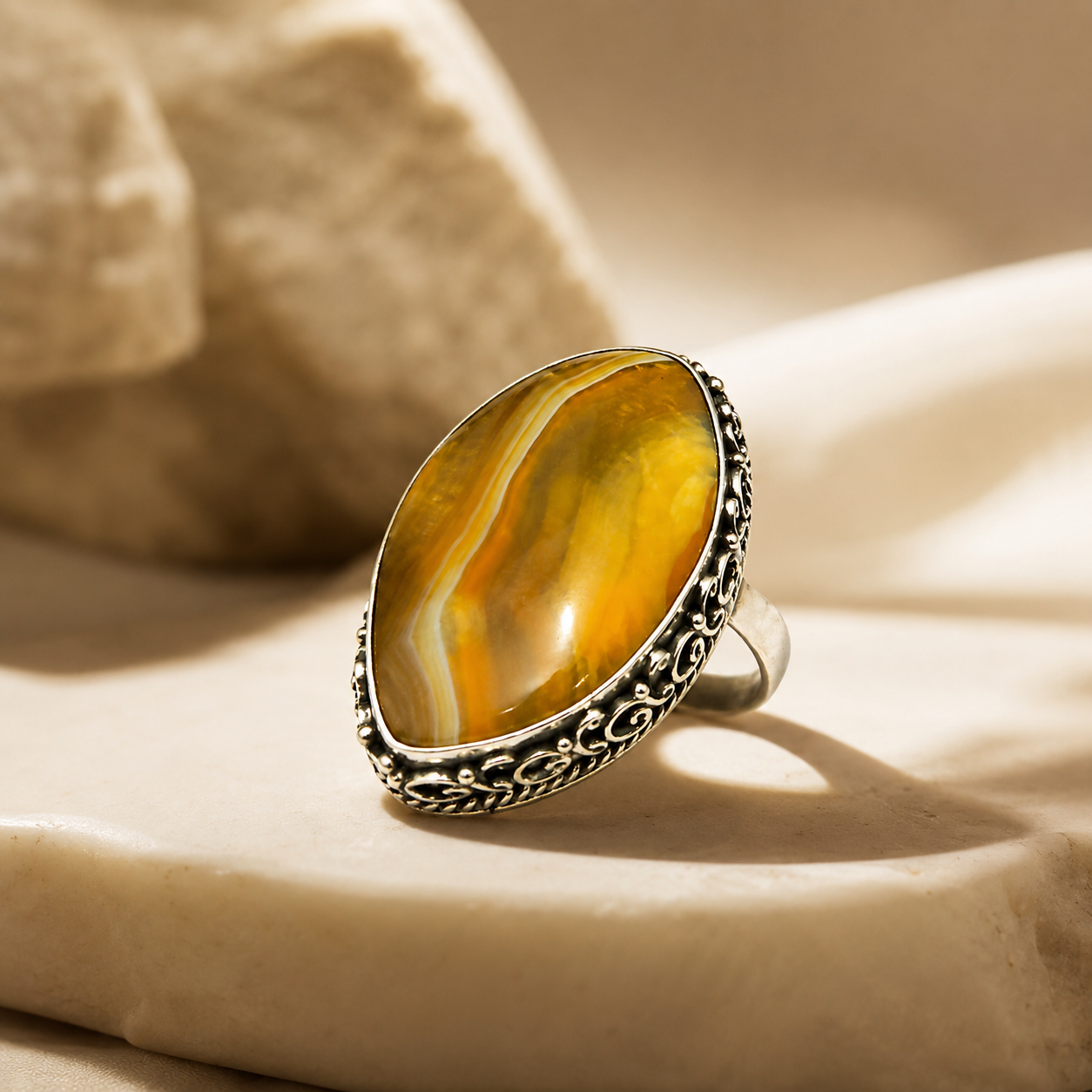 Manifested in Stone Collection-Rings