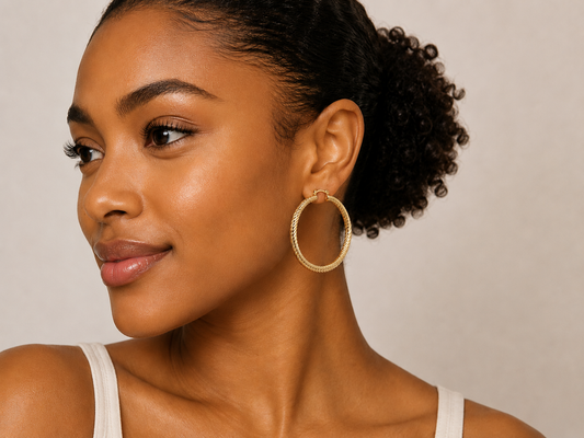 Gilded Glow Mini Hoops- Earrings