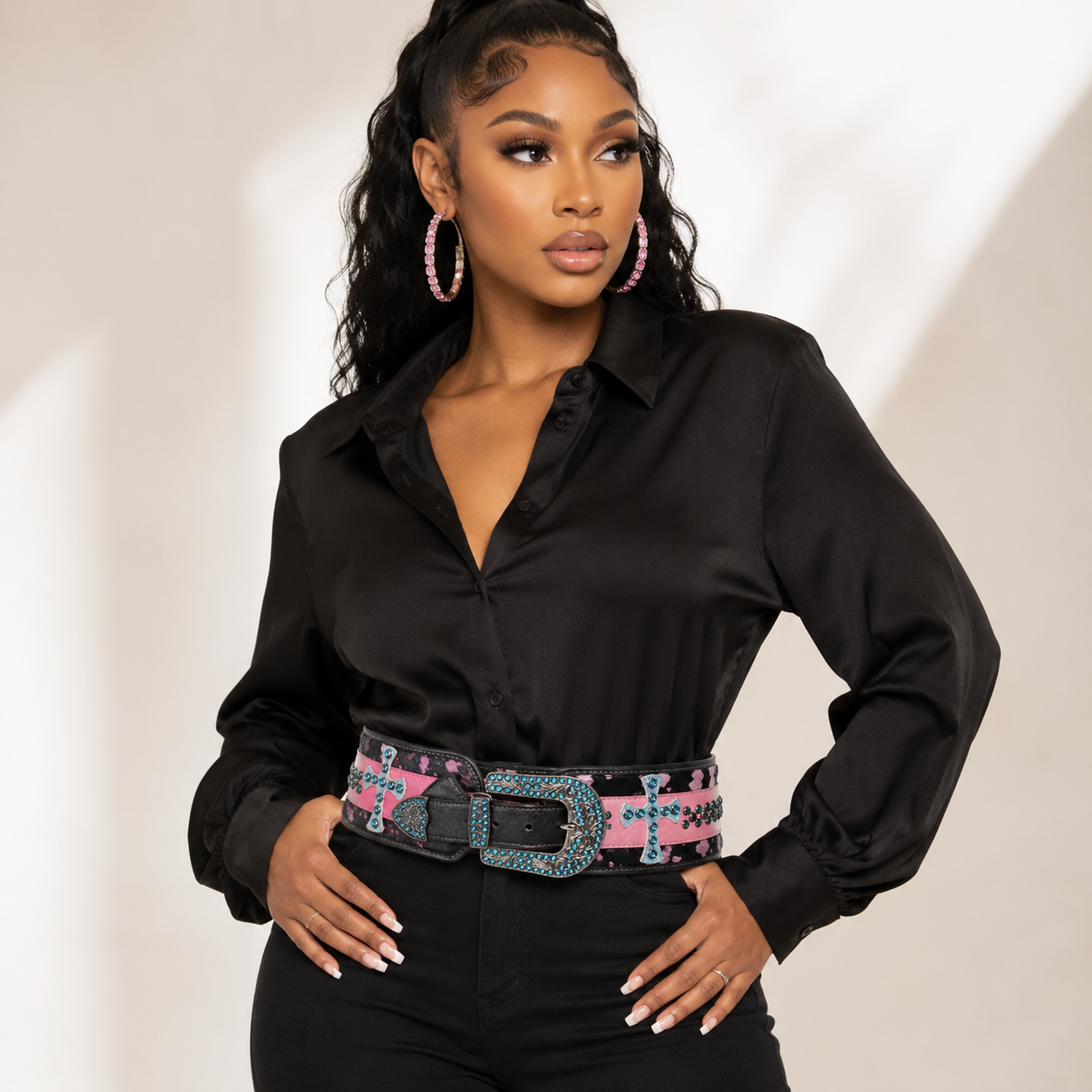 Crimson Cross Belt-Belt