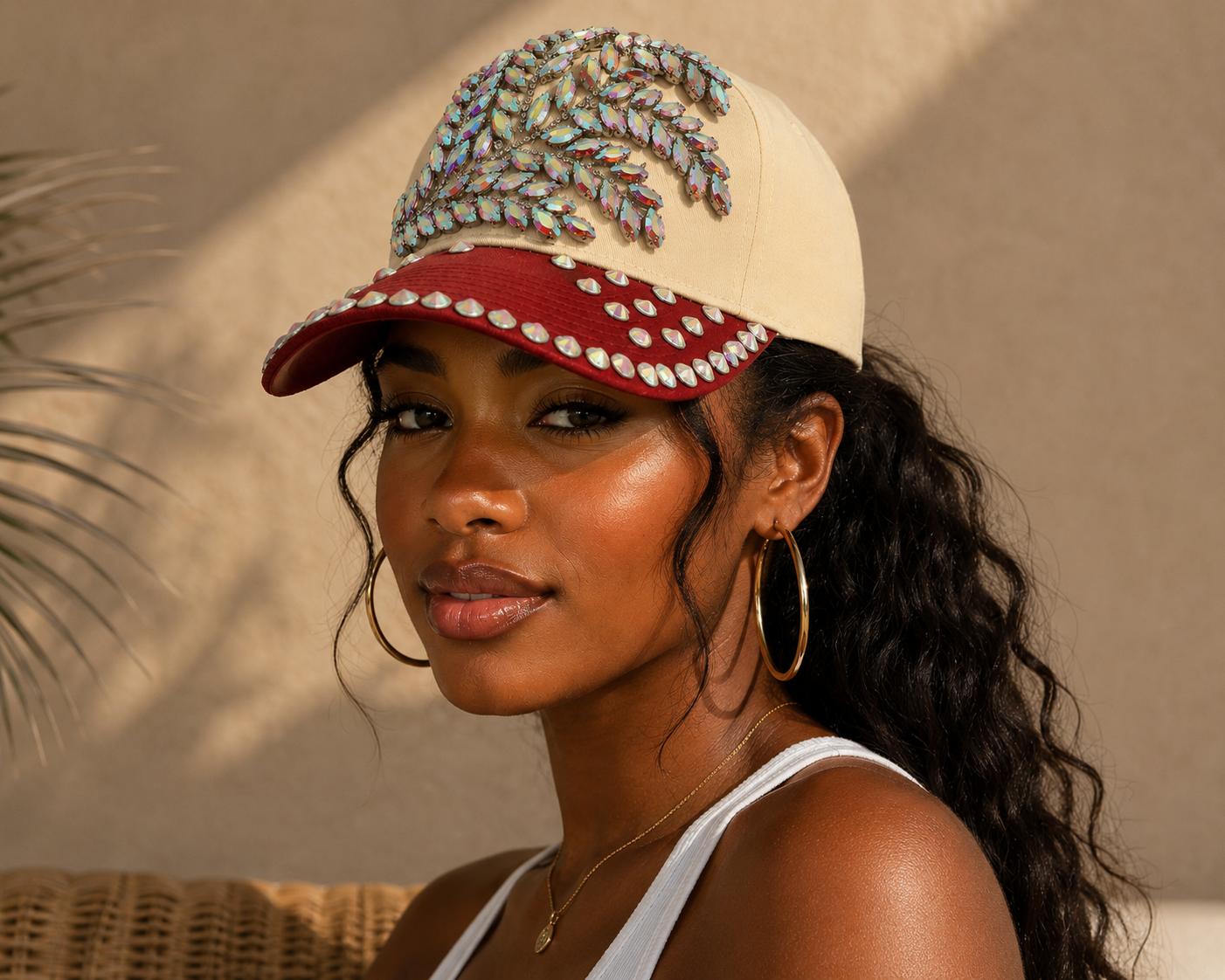 Paradise Bling Baseball Cap-Hats