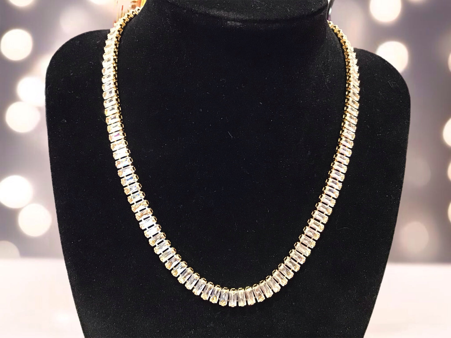 Baguette Tennis Necklace