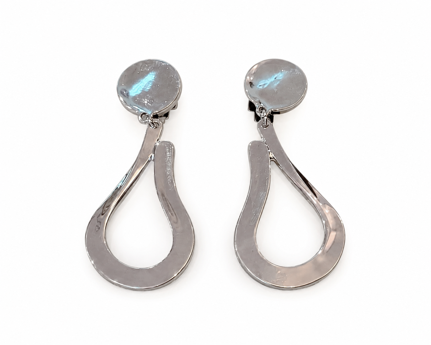 Silver Essence (Clip-On) Drops-Earrings