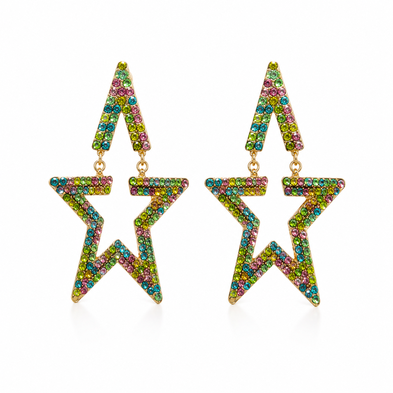 Star Power Mosaic-Earrings