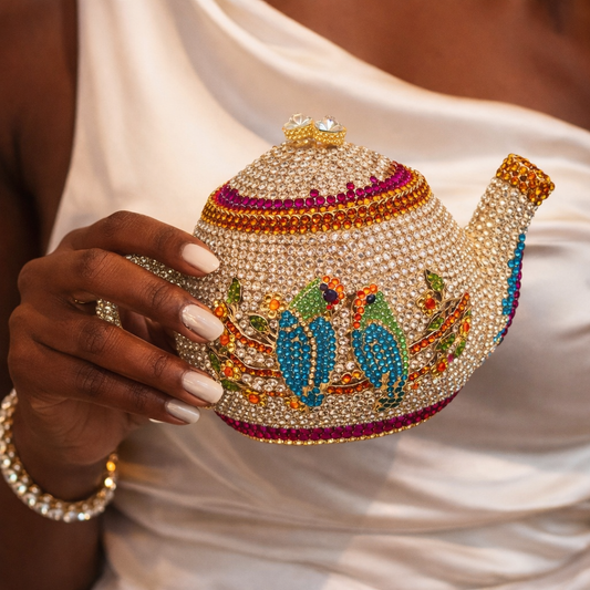 Spill the Tea Swarovski Crystal-Purse