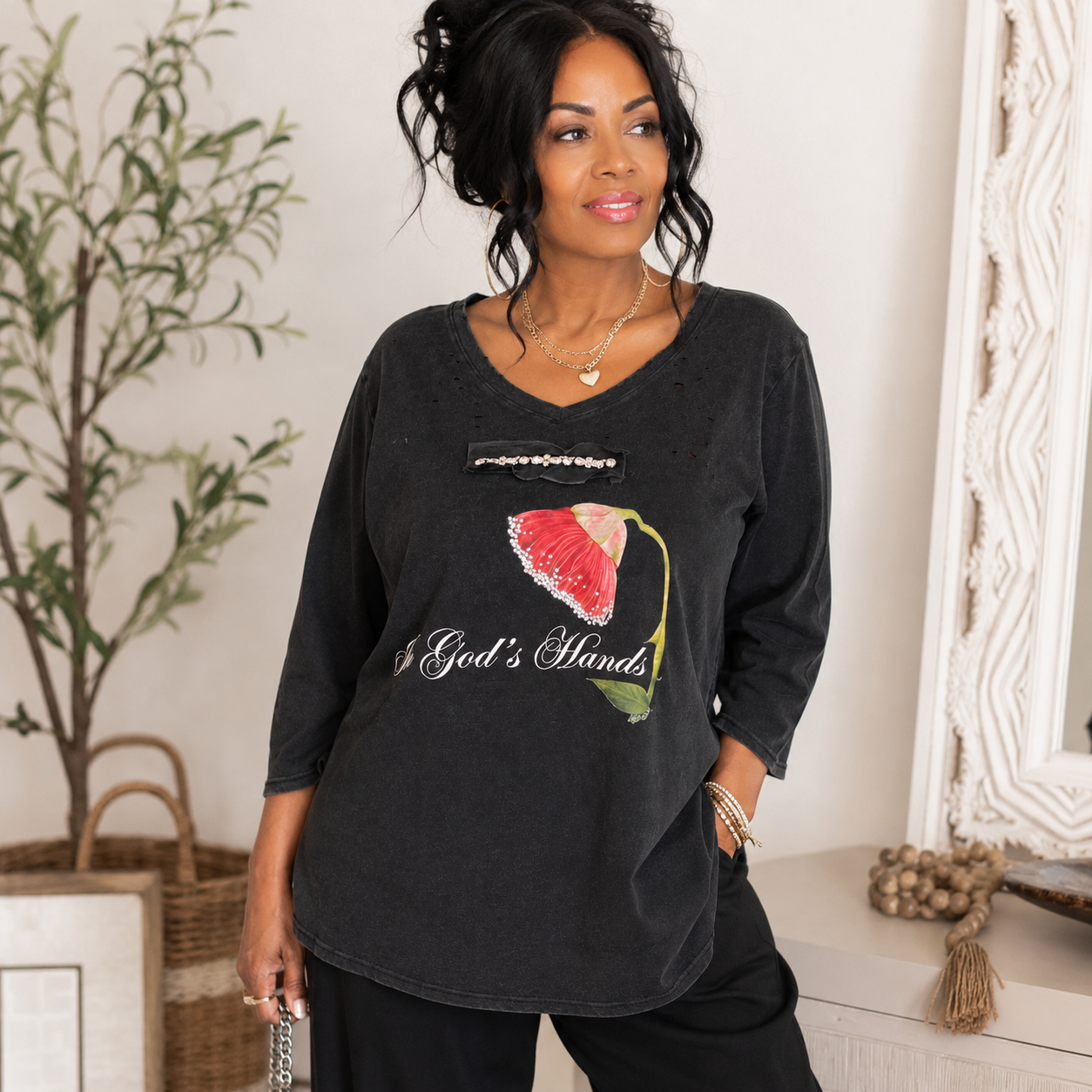 In God’s Hands Tee-T-Shirt