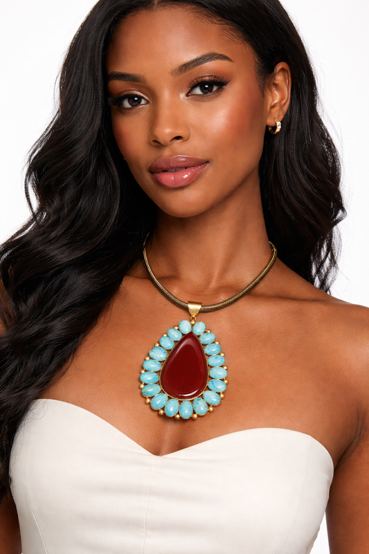 Sahara Teardrop-Necklace