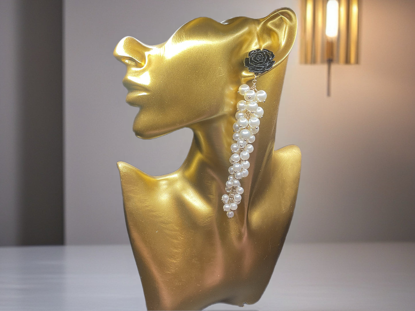 Rosey Pearl Earrings