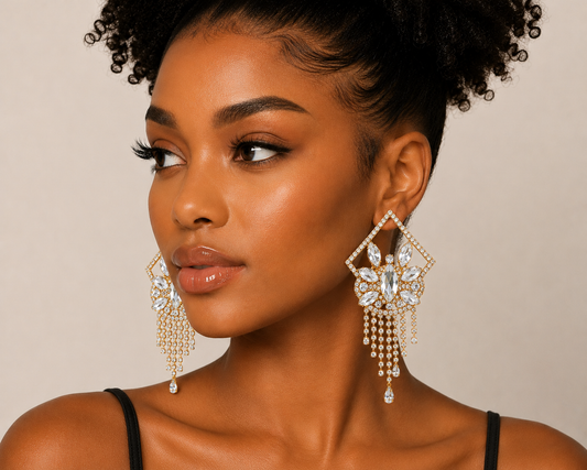 Diamond Tear Drop - Earrings