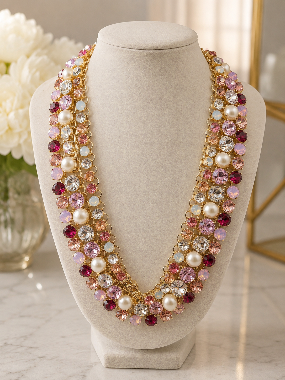 Crown Jewel Cascade Necklace