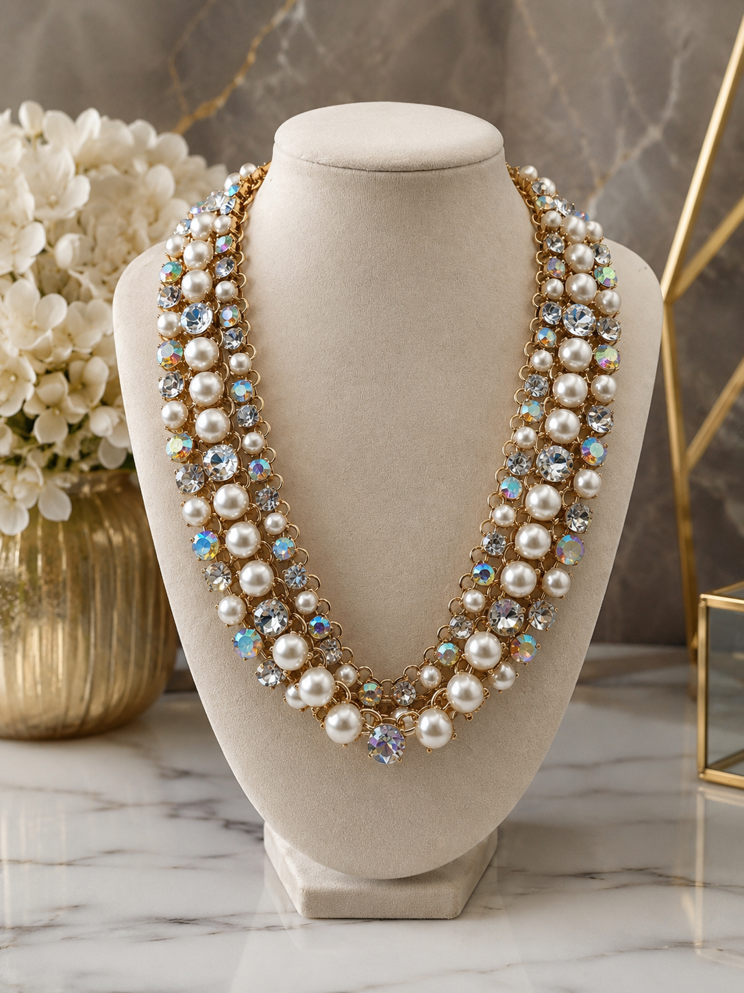 Crown Jewel Cascade Necklace