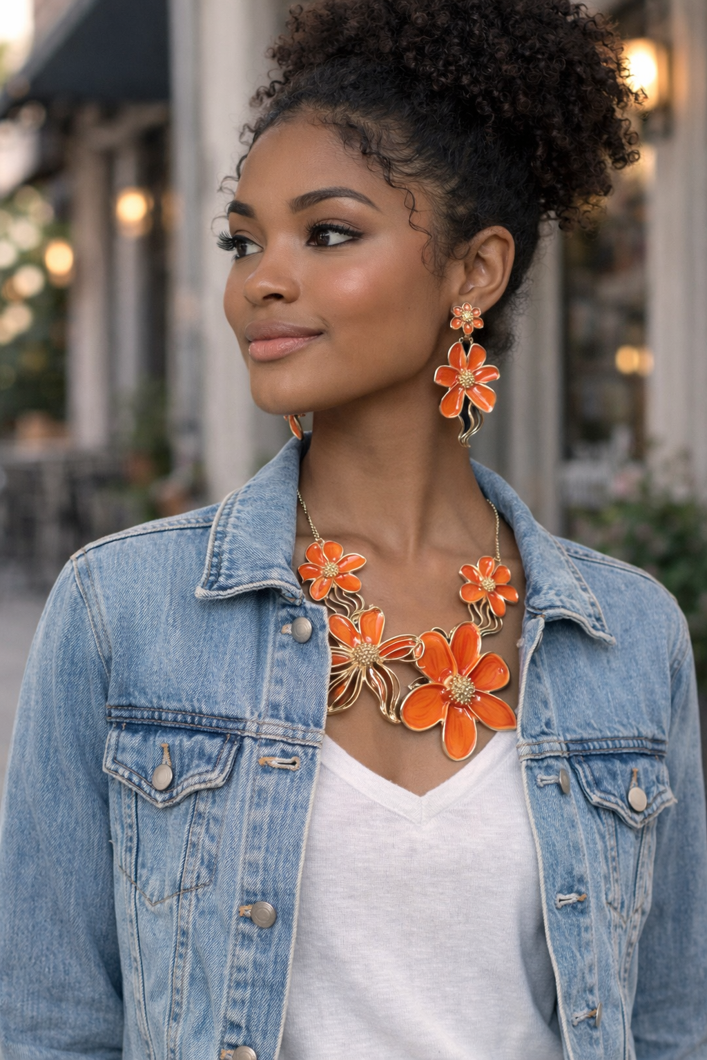 Sunset Bloom Set-Necklaces