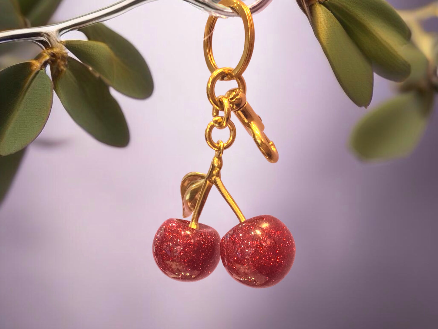 Cherry Bag Charm