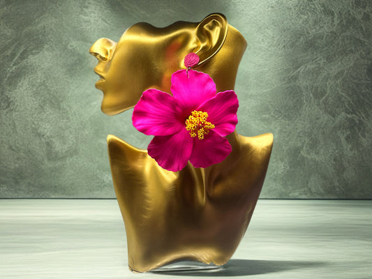 Hibiscus Hottie-Earrings