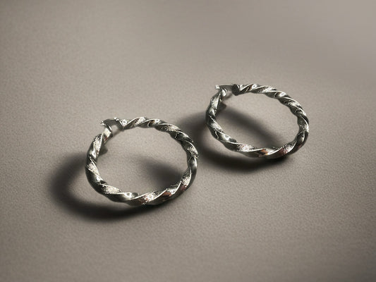 Muse Spiral Hoops-Earrings