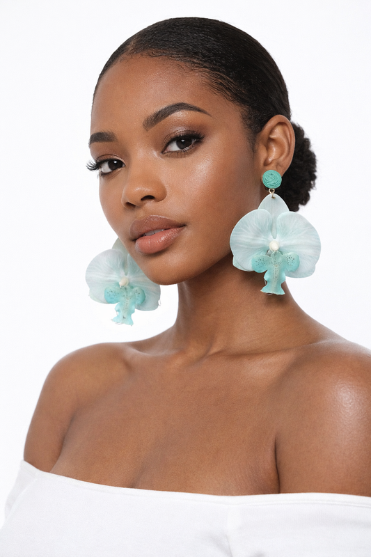 Blushing Orchid-Earrings