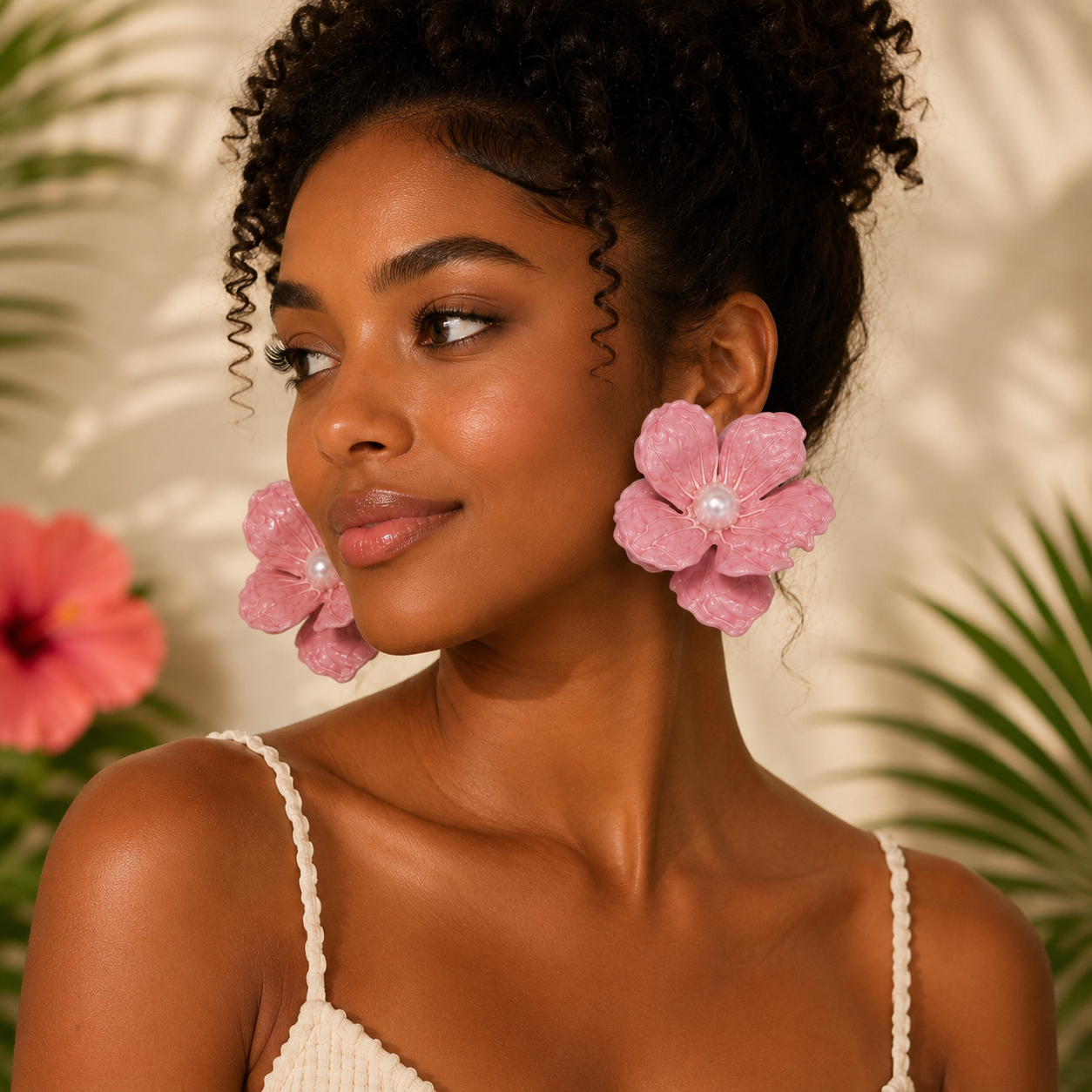 Island Romance Flower- Earrings