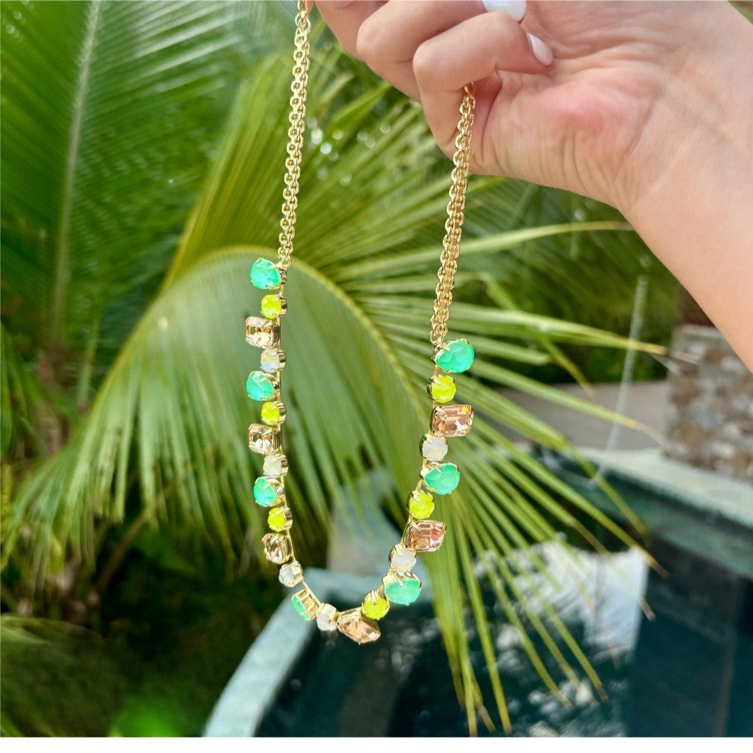 Emerald Pear Tennis Necklace- Specialty