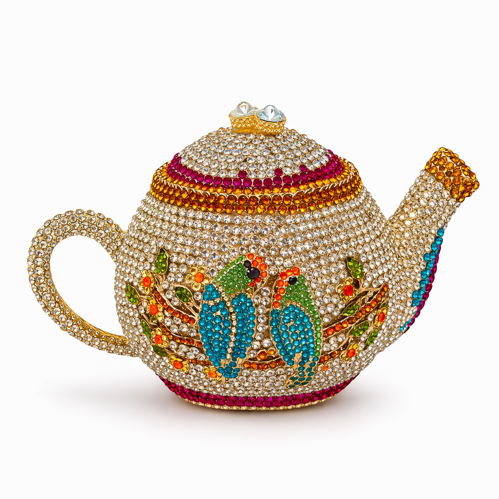 Spill the Tea Swarovski Crystal-Purse
