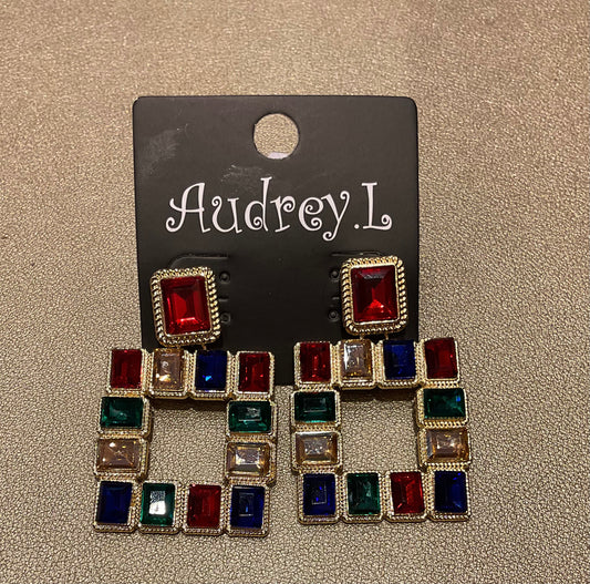 Color Me Bling Earrings - Multicolored