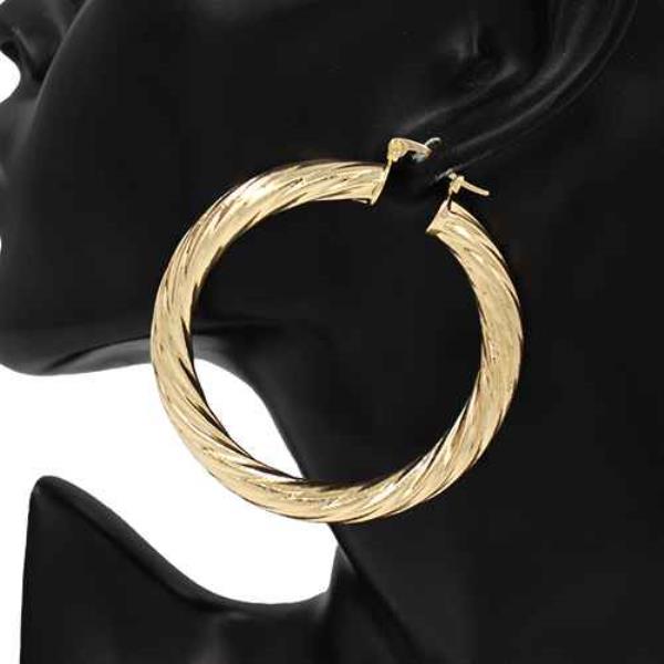 Golden Twirl Earrings
