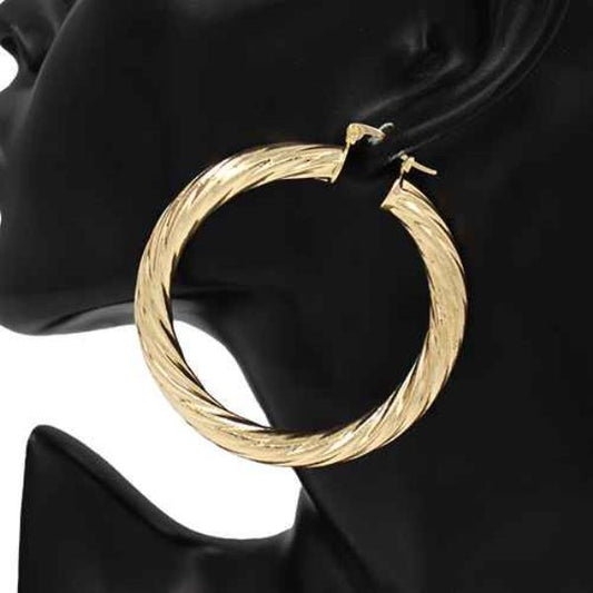 Golden Twirl Earrings