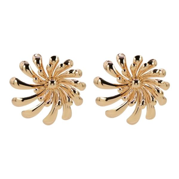 Golden Fan Earrings