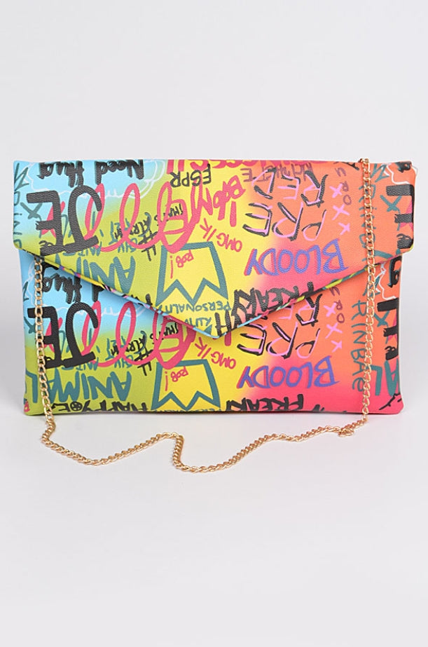 Graffiti Glam Girl -Purse/Clutch