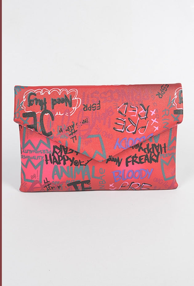 Graffiti Glam Girl -Purse/Clutch
