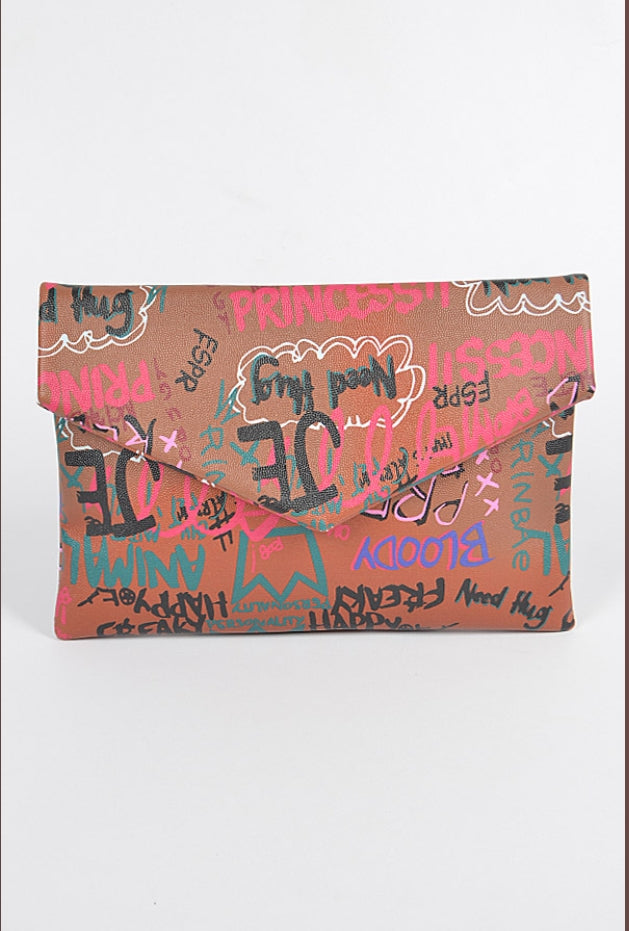 Graffiti Glam Girl -Purse/Clutch