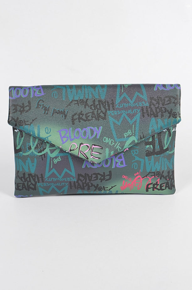 Graffiti Glam Girl -Purse/Clutch