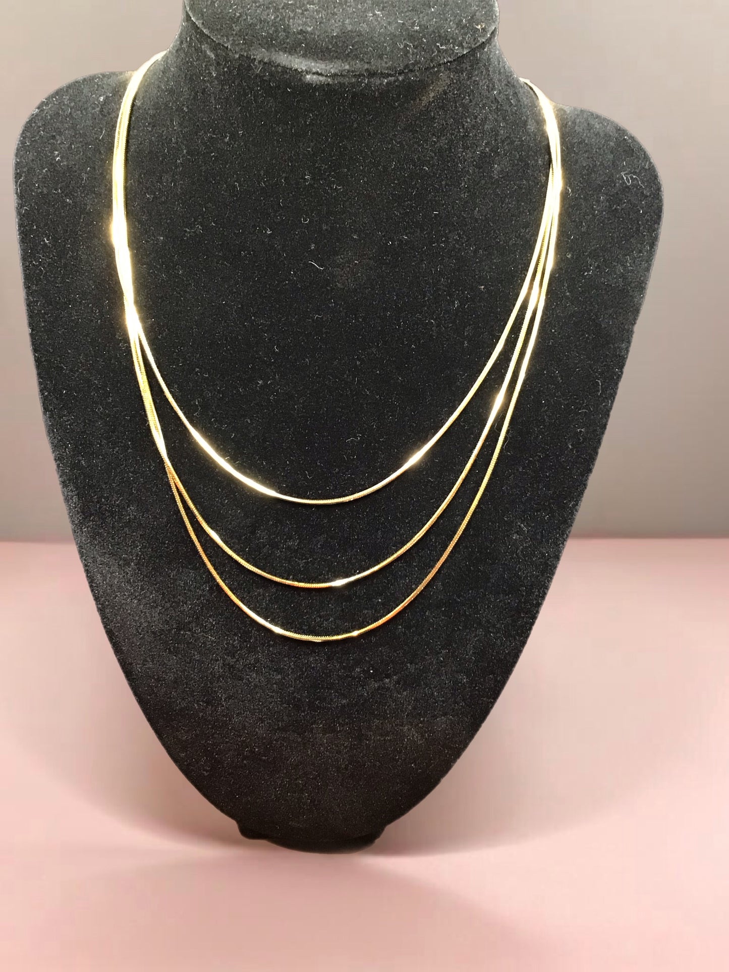 3 Layer Herringbone- Necklace