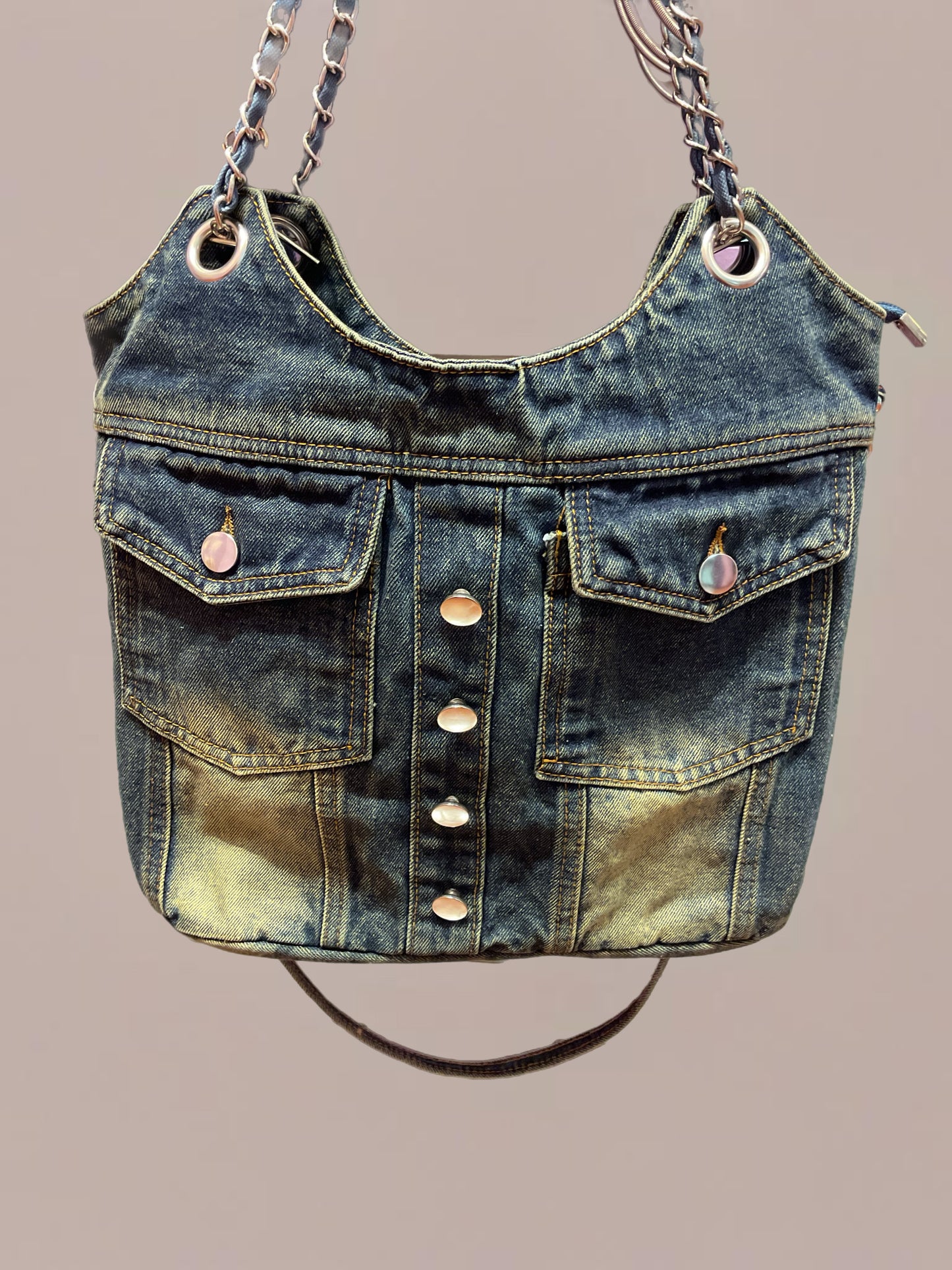 Denim Pocket- Purse