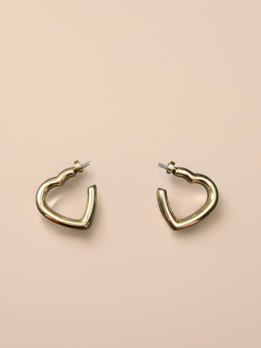 Sweet Nothing Heart Hoop- Earrings