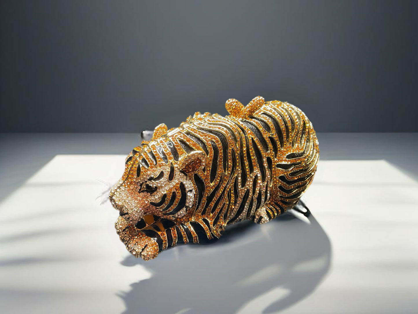 Tiger Swarovski crystal- purse