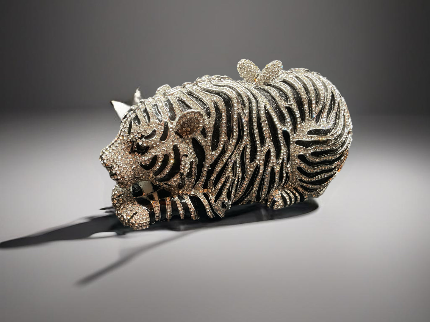 Tiger Swarovski crystal- purse